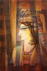 Hajra Mansoor, 20 X 30 Inch, Watercolor on Canvas, Figurative Painting, AC-HM-047